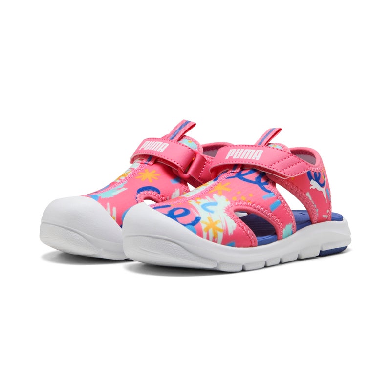 PUMA Fun Racer Kids Unisex Pink Sandals - Image 2